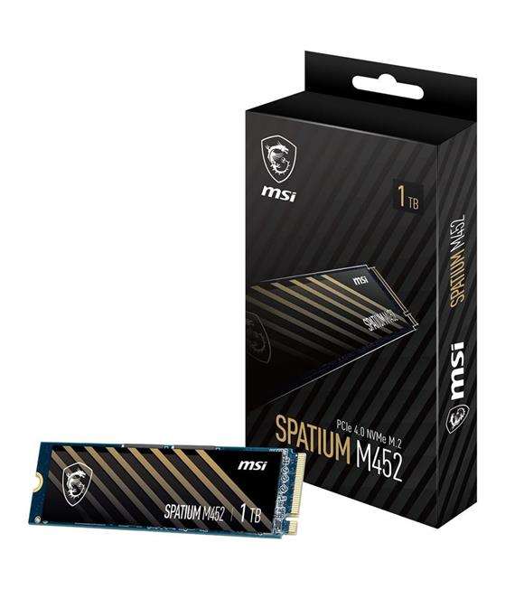 Msi 1TB Spatium M452 3600-3100MB-s PCIe Gen 4.0 NVMe M.2 SSD Disk