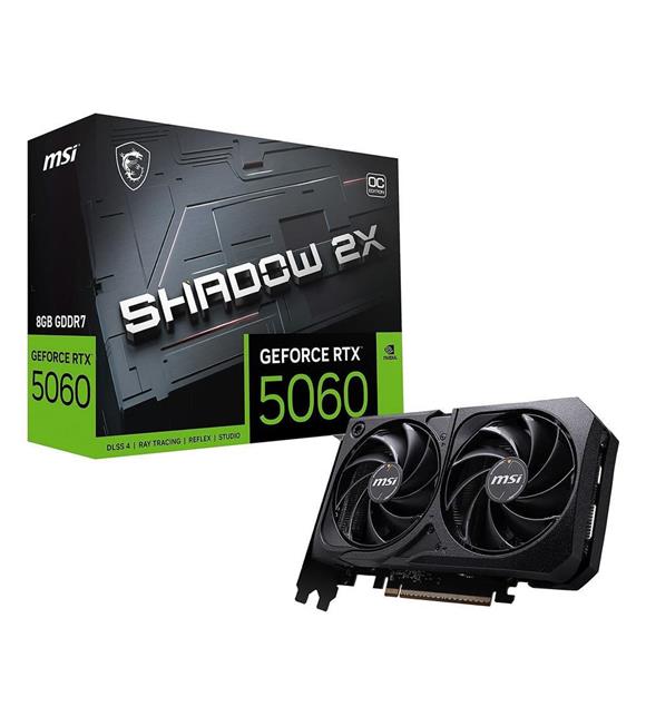 Msi GeForce RTX5060 8G SHADOW 2X OC MAX 8GB GDDR7 128 Bit DLSS 4 Ekran Kartı