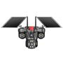 Joysee SW4 12Mp AOR 2x3.6mm 2x2.8mm 2 Solar+Wifi Dört Kamera 22IR+12Led PTZ