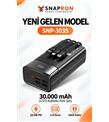 Snapron SNP-3035 30.000 Mah LCD Ekran Dahili Kablolu 22.5w Hızlı Şarj Powerbank Taşınabilir Şarj Cihazları