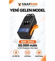Snapron SNP-3050 50.000 Mah LCD Ekran Dahili Kablolu 22.5w Hızlı Şarj Powerbank Taşınabilir Şarj Cihazları