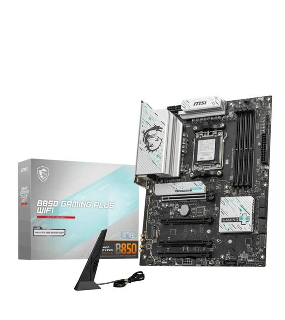 Msi Msı B850 GAMING PLUS WiFi DDR5 8200MHz (OC) DP 3xM.2 DP USB 10Gbs 5G LAN WiFi 7 ATX AM5 Anakart Anakartlar