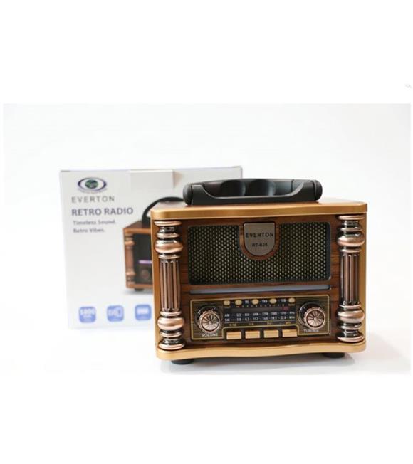 Everton Rt-628 Retro Vibes Bluetooth Fm-Usb-Tf-Aux Şarjlı Nostaljik Radyo Led Bluetooth Hoparlör