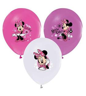 Balonevi Balon 4+1 Minnie Happy Helpers Baskılı 12" Hobi Ve Oyuncak