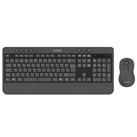 Everest KM-6585 Dual Gri-Siyah Kablosuz Çift Space Tuşlu Q Klavye + Mouse Set
