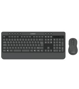 Everest KM-6585 Dual Gri-Siyah Kablosuz Çift Space Tuşlu Q Klavye + Mouse Set Bilgisayar