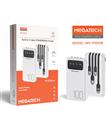 Megatech MG-PW10B 10.000 Mah Beyaz Powerbank Digital Gösterge Taşınabilir Şarj Cihazları