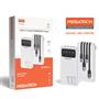 Megatech MG-PW10B 10.000 Mah Beyaz Powerbank Digital Gösterge