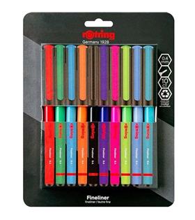 Rotring Liner Keçe Uçlu Kalem 10 Lu Bls Karışık Ofis Ve Kırtasiye