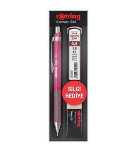 Rotring Okul Seti Tikky Rd 0.5+Min Silgi Hediyeli Ahududu Pembe Ofis Ve Kırtasiye