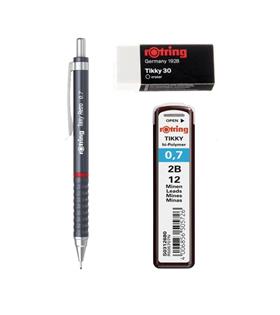 Rotring Okul Seti Tikky Retro 0.7+Min Silgi Hediyeli Gri Ofis Ve Kırtasiye