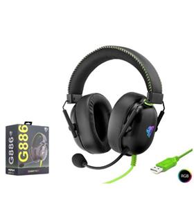 Nodar MOFAN G886 USB RGB 7.1 Surround Over-Ear Mikrofonlu Gaming Kulaklık Siyah Kulaküstü Kulaklık