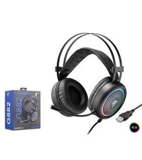 NODAR G882 USB RGB 7.1 Surround Over-Ear Mikrofonlu Gaming Kulaklık Siyah Kulaküstü Kulaklık