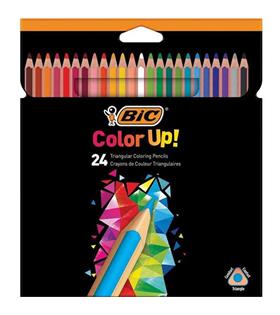 Bic Kuru Boya Kalemi Color Up Üçgen 24 Lü 950528 Boya Kalemleri