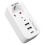 S-link SL-011 16A-250V 750 Joule 2 Usb 1 Type C 5V2.4A  Akım Korumalı Tekli Priz