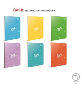 Gipta Gıpta Back Tel Dikiş Plastik Kapak Defter A5 80 YP Kareli 4995 Okul Defterleri