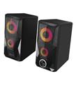 Mikado MD-336 2.0 6 Watt RGB Ledli Siyah Multimedia USB Speaker Hoparlör Bilgisayar Hoparlörü
