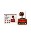 Everton Rt-423 Bluetooth Fm-Usb-Tf-Aux Şarjlı Nostaljik Radyo Gramafon (Alev Ambiyans Işığı) Bluetooth Hoparlör