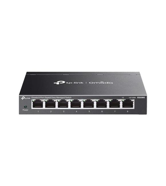 Omada TP-Link ES208G 8 Port 10-100-1000 Mbps Yönetilebilir Switch