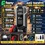 Feny FN-AT16 16.000 Mah 5v-3a Akü Takviye Ve Hava Kompresörü (Lastik Şişirme- Powerbank) Çantalı