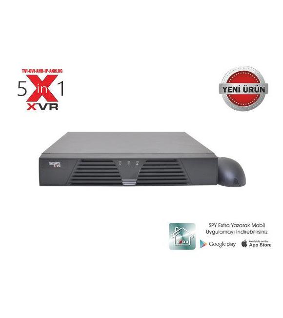 Spy SP-7208N-S1 XVR 8 Kanal Akıllı XVR 1080P-H.264 1X6 TB Hdmi-Vga TVI+CVI+AHD+IP+Anolog