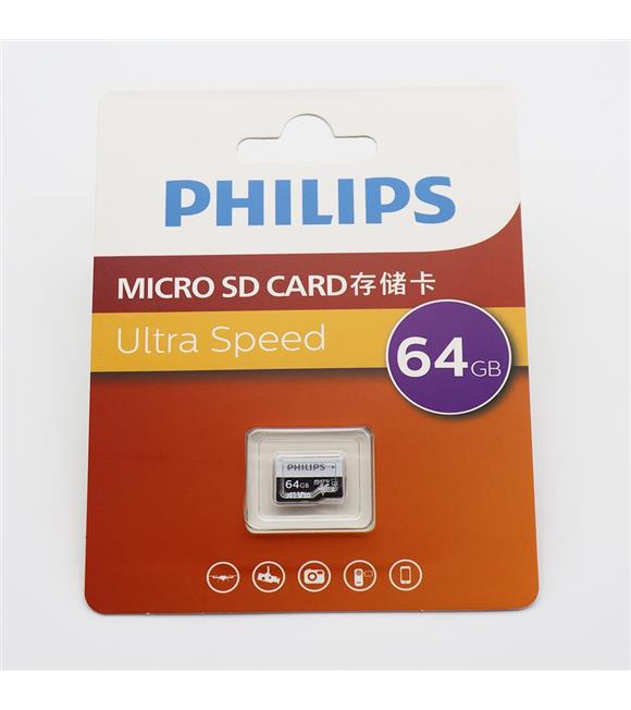 Philips 64GB A1 V30 MicroSDXC Hafıza Kartı (Adaptörsüz) Hafıza Kartları