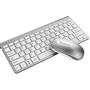 Everest KB-BT72 ELITE Silver Metalik Bluetooth Kablosuz Q Klavye + Mouse Set