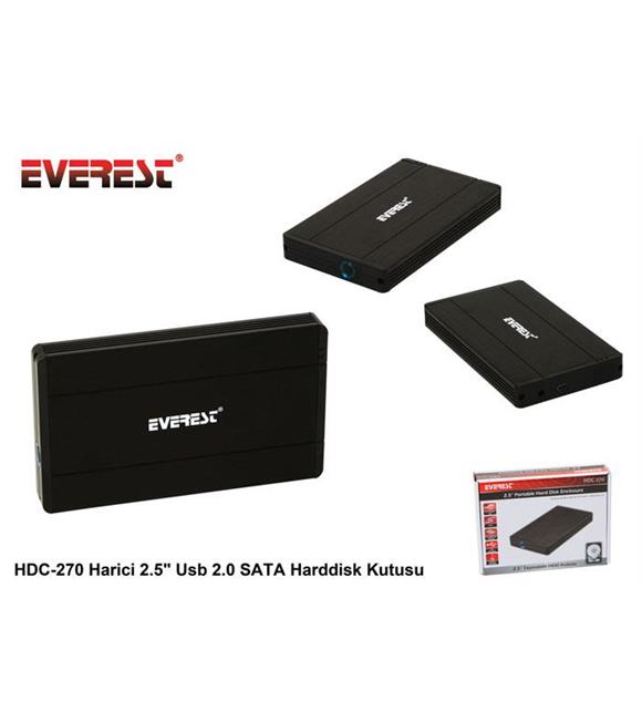 Everest HDC-270 Harici 2.5" Usb 2.0 Sata Harddisk Kutusu