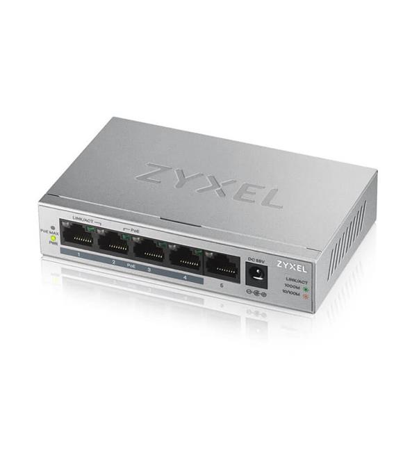 Zyxel GS-1005HP 5 Port Poe+ Gigabit 10-100-1000 Mbps Switch