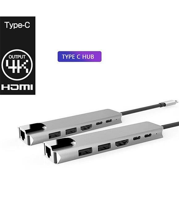 Daytona Fix FC04 6 in 1 Type C to PD Hdmi Usb RJ45 Adaptör 4K Usb 3.0