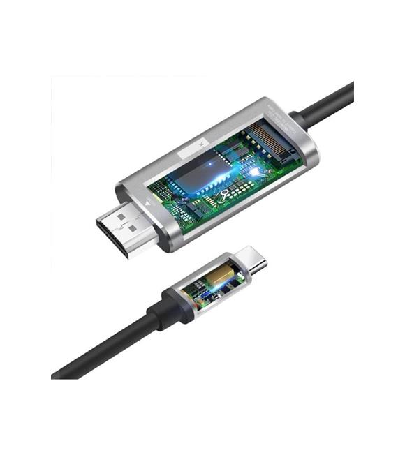 Daytona HC-01 2mt Type-C to 4K Ultra Full HD HDMI USB-C Tak Çalıştır Görüntü Aktarım_1