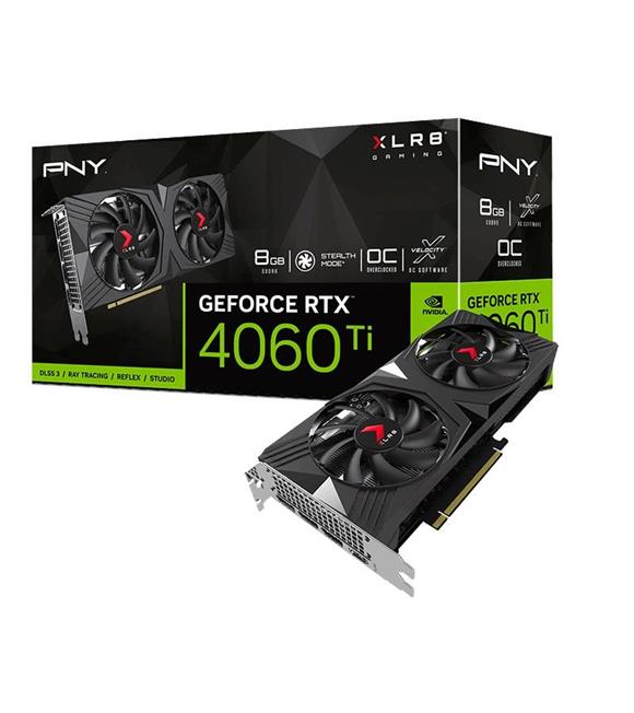 Pny RTX4060Ti VERTO Overclocked 8GB GDDR6 128Bit VCG4060T8DFXPB1-O Gaming (Oyuncu) Ekran Kartı