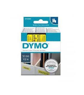Dymo S0720580 D1 Yedek Şerit 12mmX 7 Metre Sarı-Siyah 45018