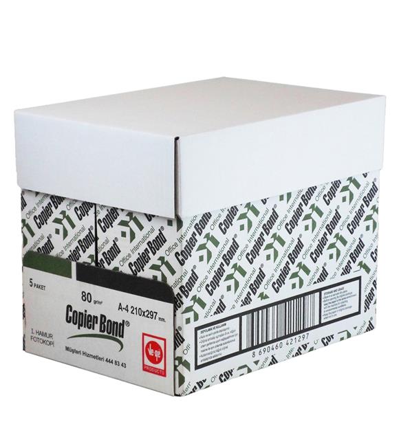 Ve-Ge Copier Bond A4 Fotokopi Kağıdı 80g 500lü 5 Paket Fotokopi Kağıtları