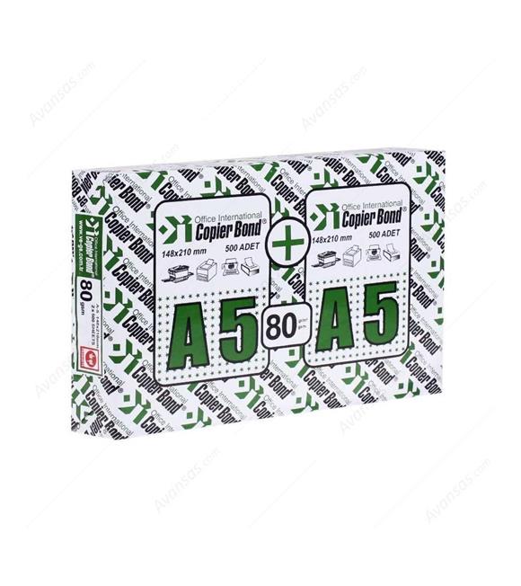 Copier Bond A5 Fotokopi Kağıdı 80gr-1000li 5 Paket_1