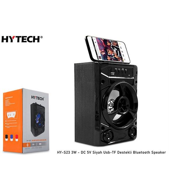 Hytech HY-S23 3W - DC 5V Siyah Usb-TF Destekli Bluetooth Speaker