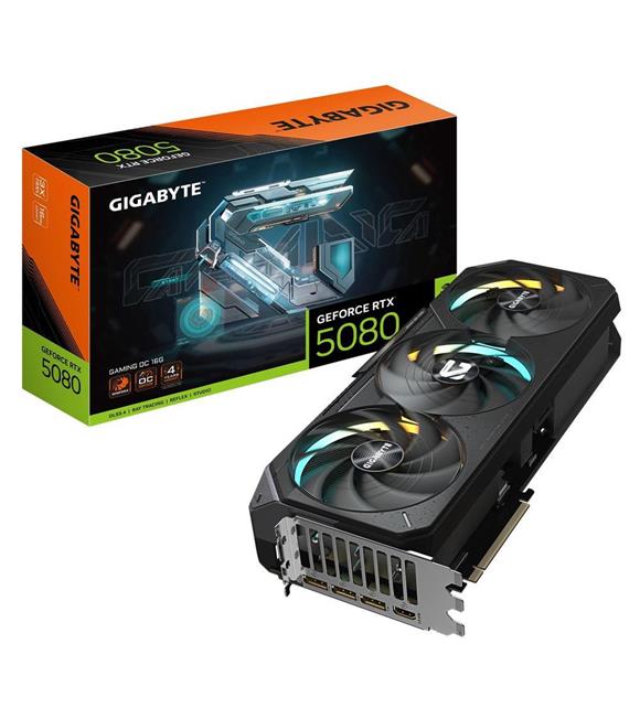 Gigabyte GeForce RTX5080 GAMING OC GV-N5080GAMING OC-16GD GDDR7 16G 256bit Gaming Ekran Kartı