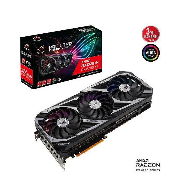 Asus ROG Strix Radeon RX6700XT OC ROG-STRIX-RX6700XT-O12G-GAMING 12GB GDDR6 192B Gaming Ekran Kartı