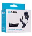 S-link SL-128C 3V-4,5V-5V-6V-7,5V-9V-12V 1A 12W (5.5-2.1) 8 Uçlu Adaptör