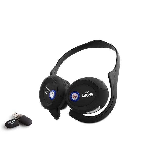 Snopy 988 Kablosuz Siyah Ense Tipi Mikrofonlu Kulaklık