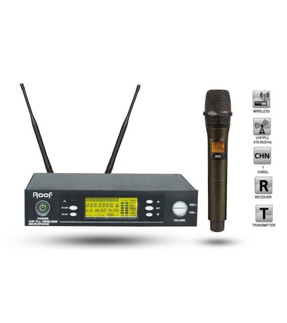 ROOF R-1150S Kablosuz Tek El Mikrofonlu