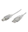 Vcom CU201 7MT 2.0 Usb Şeffaf Beyaz Yazıcı Kablosu