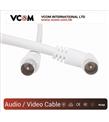 Vcom CV601R 5mt Analog Beyaz Tv Kablosu