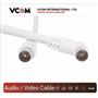 Vcom CV601R 5mt Analog Beyaz Tv Kablosu