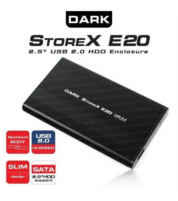 DARK DK-AC-DSE20 E20 2.5" USB 2.0 SATA SİYAH
