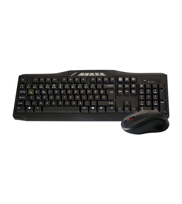 Elba EC-266f F Usb Siyah Kablosuz Klavye Mouse Set Multimedya tuşları mevcuttur