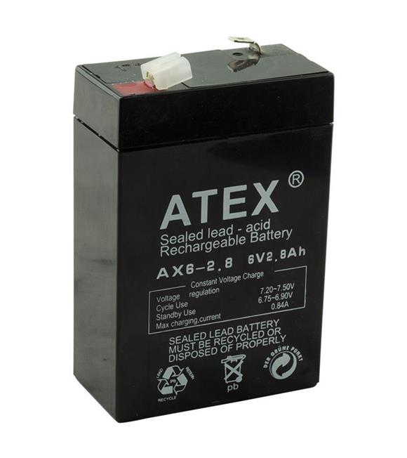 Atex AX-6V 2.8AH Bakımsız Kuru Akü