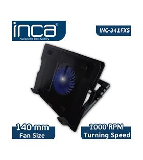 Inca Inc-341FXS Siyah Ergonomik Sessiz Usb Notebook Soğutucu