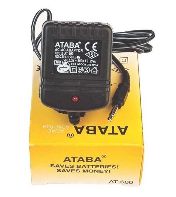 Ataba AT-600 3W, 5.3V 300MAH AC-AC Süpürge Adaptör