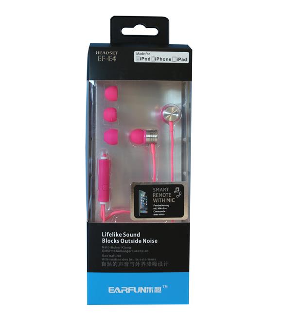 Platoon PL-2384 Kulak İçi Mikrofonlu Kulaklık Pembe